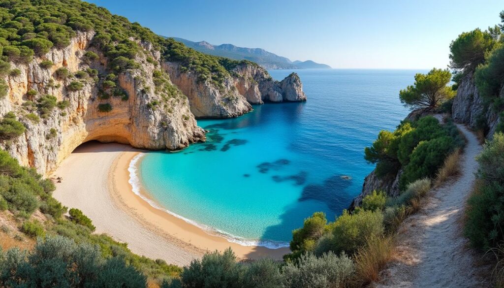 découvrez cala di fica, une plage sauvage idyllique en corse du sud, idéale pour les amateurs de randonnée et de nature préservée.