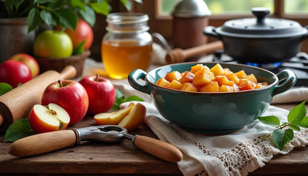 découvrez notre recette facile et traditionnelle de compote de pommes grand-mère, pour un dessert savoureux et fait maison à partager en famille.