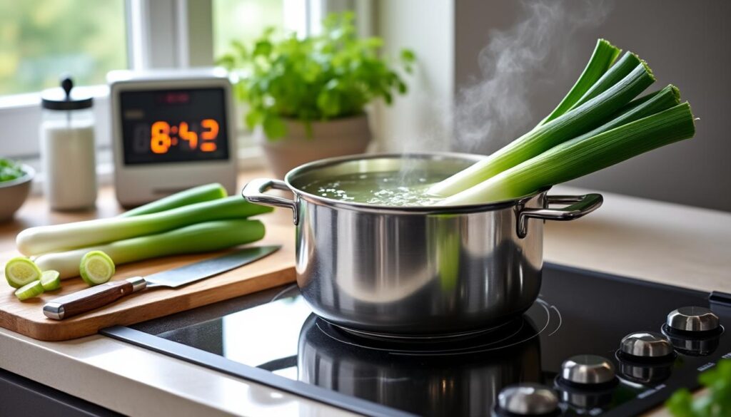 découvrez comment cuire des poireaux à l'eau parfaitement grâce à nos conseils pratiques et temps de cuisson optimaux pour un résultat tendre et savoureux.