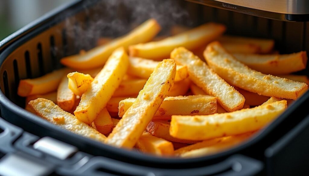 découvrez comment préparer des frites surgelées parfaitement croustillantes en un temps record grâce à l’air fryer. une cuisson rapide et saine pour des snacks délicieux !