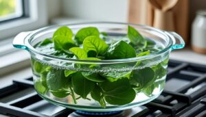 découvrez le temps de cuisson idéal des épinards frais à l'eau : 2 à 3 minutes pour préserver leur saveur et leur texture.