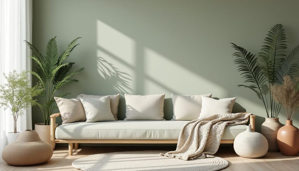 découvrez comment intégrer le vert sauge, couleur tendance, pour une décoration intérieure douce, naturelle et apaisante.