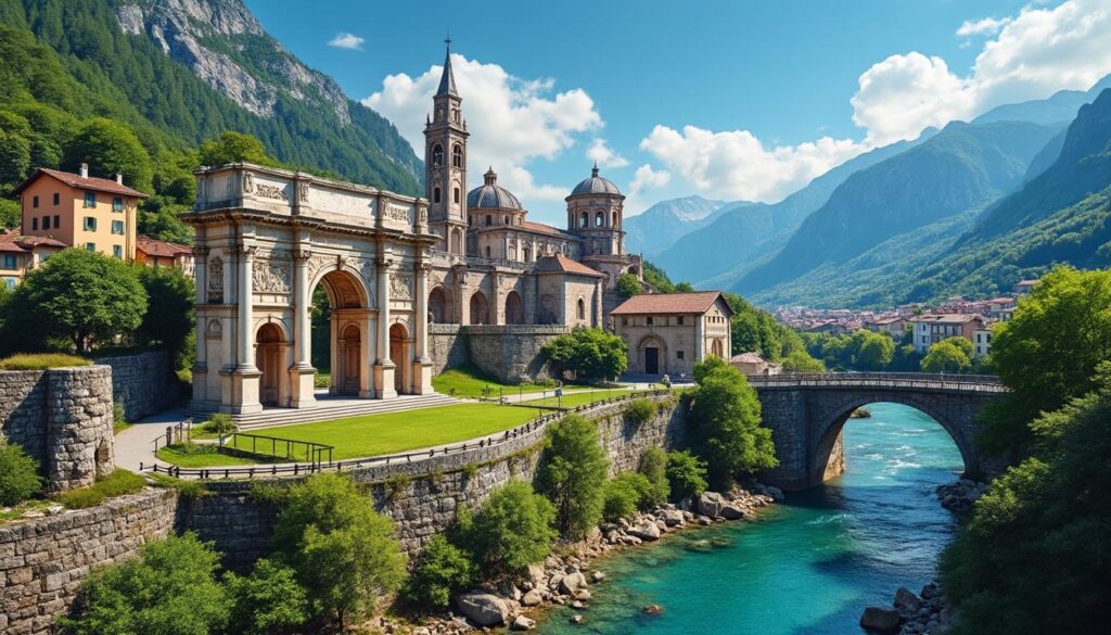 découvrez aoste, une ville riche en histoire, avec ses sites incontournables et ses paysages naturels à explorer. partez à la découverte de son patrimoine unique et profitez d'activités en plein air.