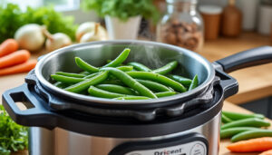 découvrez comment cuire les haricots verts à la cocotte minute rapidement avec nos astuces et temps de cuisson précis pour des légumes croquants et savoureux.