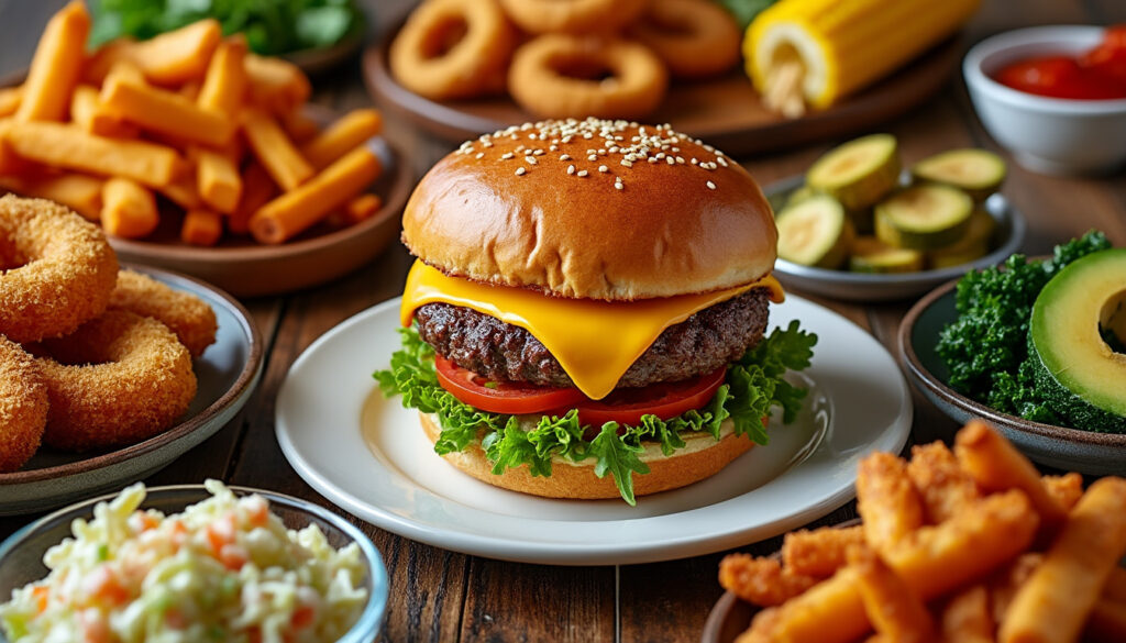 découvrez 10 idées originales d'accompagnements burger pour varier des traditionnelles frites et surprendre vos papilles.