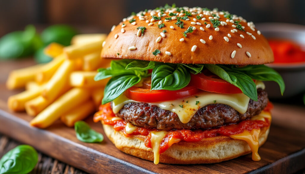 découvrez notre recette facile et savoureuse de pizza burger maison, parfaite pour un repas original à partager en famille ou entre amis.