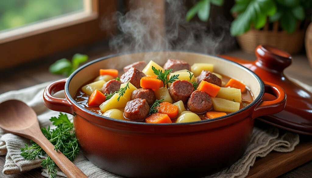 découvrez la potée limousine, une recette traditionnelle du limousin simple à préparer et pleine de saveurs authentiques. parfaite pour un repas convivial et réconfortant.