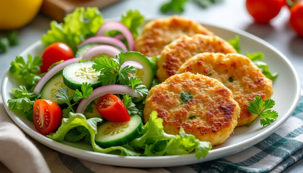 découvrez une recette de salade fraîche et légère, parfaite pour accompagner vos accras de morue et ravir vos papilles.