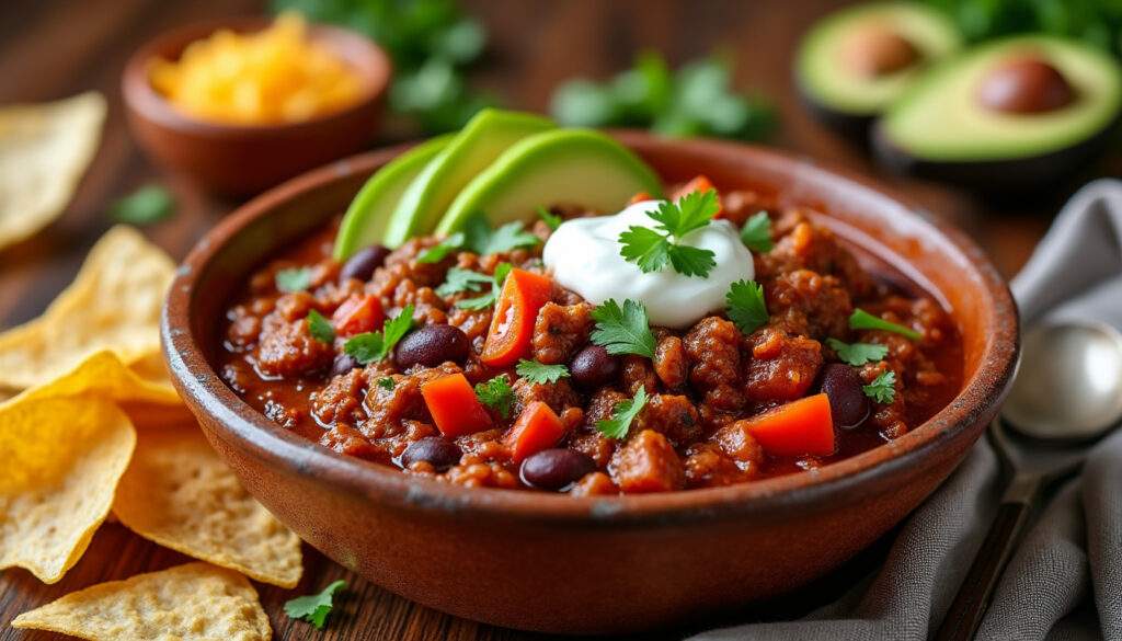 découvrez notre recette facile et rapide de chili con carne, parfaite pour régaler toute la famille avec un plat savoureux et généreux.