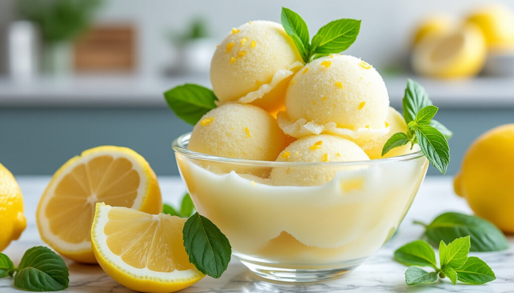 découvrez la recette fraîche et facile du sorbet citron basilic novascope, idéal pour se rafraîchir avec une touche d'originalité.