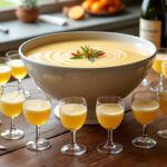 découvrez une recette facile de soupe de champagne au cointreau pour 20 personnes, parfaite pour vos fêtes et réceptions. un cocktail raffiné et festif à partager.