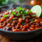 découvrez notre recette facile et rapide de chili con carne au bœuf, un plat savoureux et réconfortant parfait pour un repas convivial.